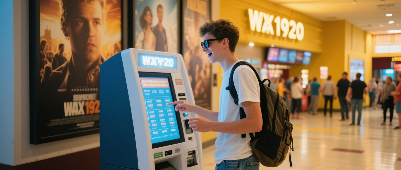 Borne libre-service pour les cinémas